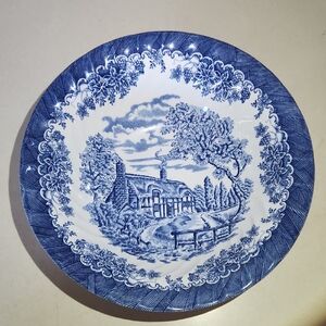 Queen's Brook Blue 9 1/4" Vegetable Bowl